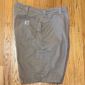 Carhartt Loose Fit Carpenter Shorts Tan Khaki Men's Size 10" Inseam W/42